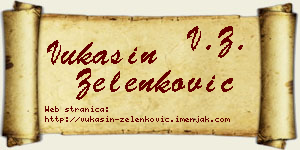 Vukašin Zelenković vizit kartica
